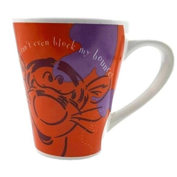 Disney Tigger Mug Pounce Blustery Days Bounce Orange Purple Leaf Autumn - Picture 1 of 8